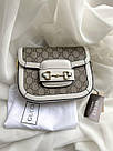 Жіноча сумка Гуччі сіра Gucci Gray натуральна шкіра, фото 9