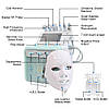 Косметологічний комбайн 7в1 з маскою для водного пілінгу, скрабінгу, гідродермабразії, ліфтингу, кріотерапії, фото 7