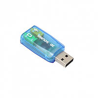 Звуковая карта внешняя USB 3D Sound card 5.1 GBX