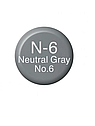 Чорнило для заправляння маркерів Copic, Copic Ink N-6 Нейтральний сірий (Neutral gray), 12 мл, фото 2