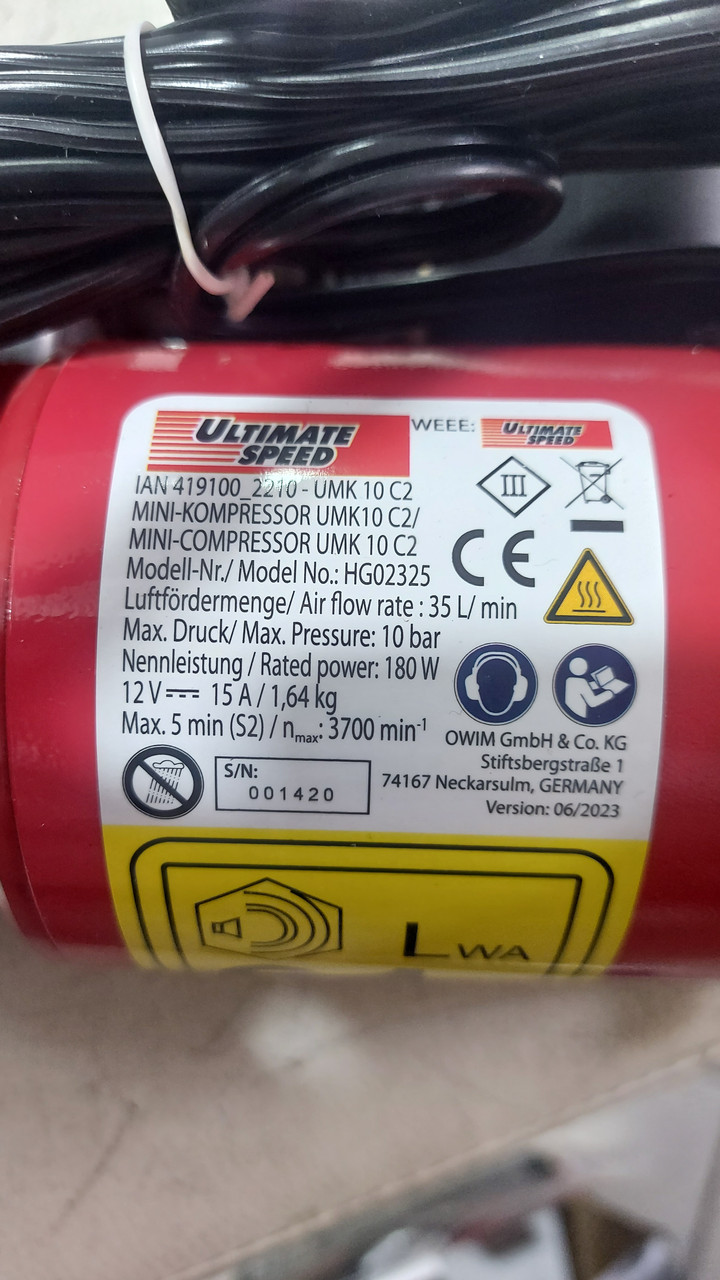 Міні компресор Ultimate Speed UMK 10 C2 (ID#1887696590), цена: 950 ₴,  купить на