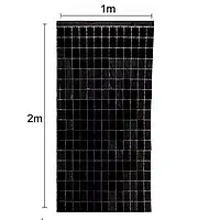 Черный дождик для фотозоны кубиками - высота 2м, ширина 1метр
