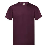 Хлопковая мужская футболка под принт бордовая - S, M, L, 3XL