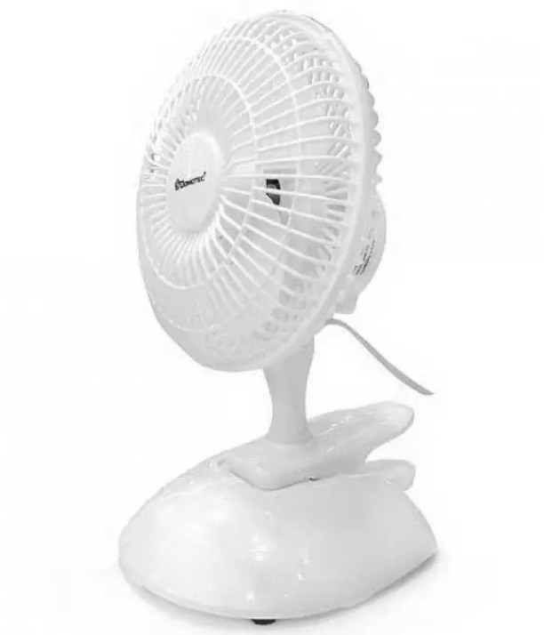 Портативний міні вентилятор Domotec MS-1623 настільний з прищіпкою робота від мережі