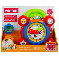 Іграшка музична WinFun Сортер годинник, 20см світло, 0675-NL