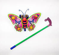 Іграшка-каталка на палиці METR+ метелик-брязкальце, махає крилами, 305