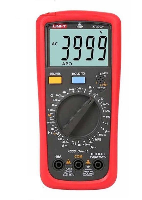 Цифровий мультиметр UNI-T UT-39C+ (+термопара)