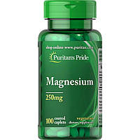 Минерал Магний, Puritan's Pride Magnesium 250 mg 100 Caplets