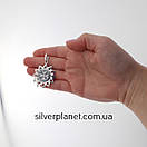 Срібний кулон - Зірка Ерцгамми велика з каменем (підвіска 925 проби), фото 3
