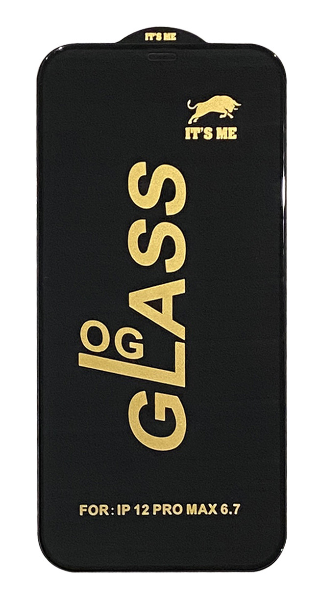 Захисне скло NoName ITS ME для iPhone 12 Pro Max Чорний, фото 1