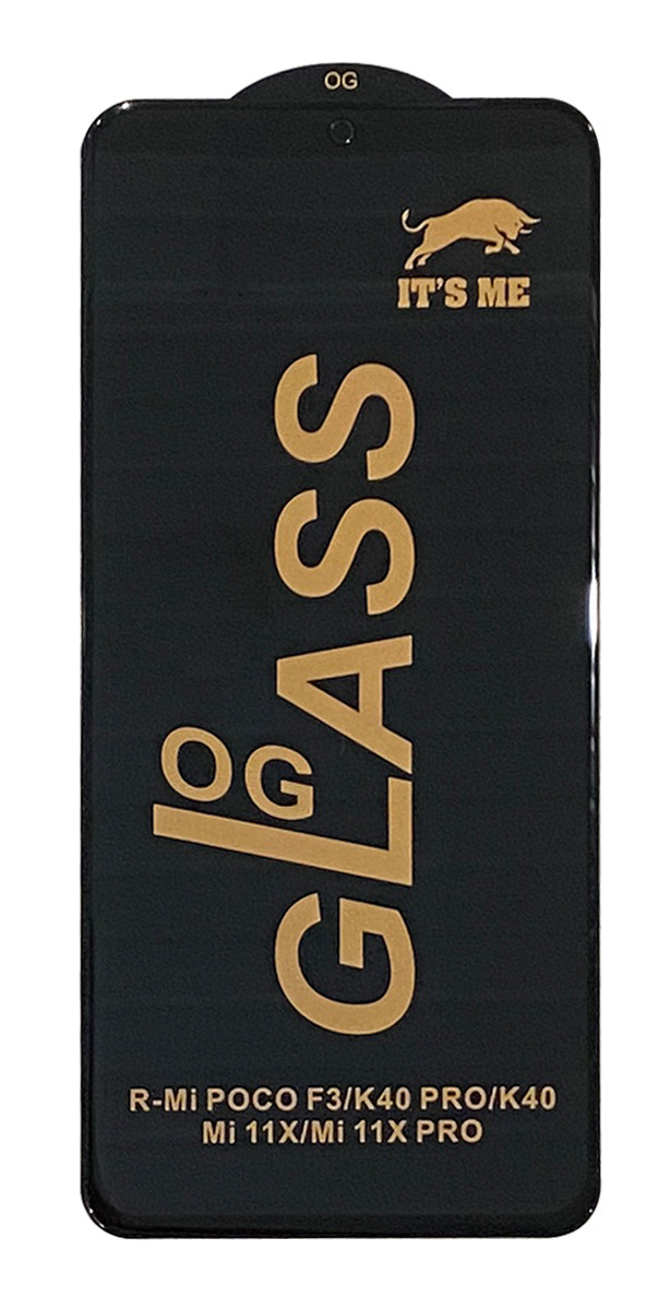 Захисне скло NoName ITS ME для Xiaomi Mi 11i / Poco F3 / Redmi K40 Чорний, фото 1