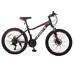 Велосипед Forte Warrior MTB 24"/13" чорно-червоний HLZ