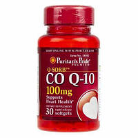 Антиоксидант для поддержки сердечно-сосудистой системы Puritan's Pride Q-SORBTM Co Q-10 100 mg 30 Softgels