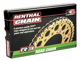 Цепка Renthal R3-3 Road SRS Chain 520 (Gold), 520-118L / SRS Ring