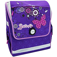 Рюкзак шкільний для дівчинки портфель до школи "Метелик", магнітний замок, посилена спинка, світловідбиток. елемент
