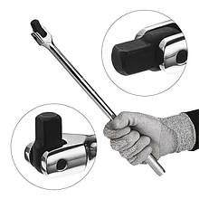 Вороток із шарніром 1/2" 375мм. CrV INTERTOOL ET-1033