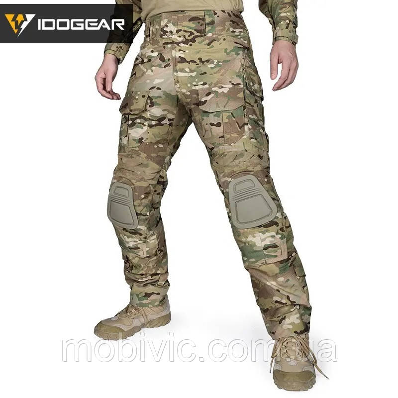 Тактичні штани IDOGEAR Gen3 Combat V2  (мультикам), вставки, наколінники — Оригінал L