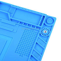 Килимок для паяння A-500 силіконовий термостійкий, 45x32 см, фото 4