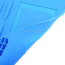 Килимок для паяння A-500 силіконовий термостійкий, 45x32 см, фото 5