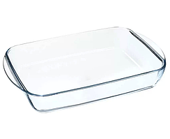 Скляне жароміцне деко для випікання в духовці Форма для запікання  34,5*21/30,5*20cm 2,5 л ДРУГИЙ СОРТ