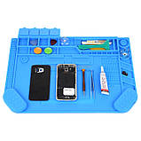 Килимок для паяння A-500 силіконовий термостійкий, 45x32 см, фото 5