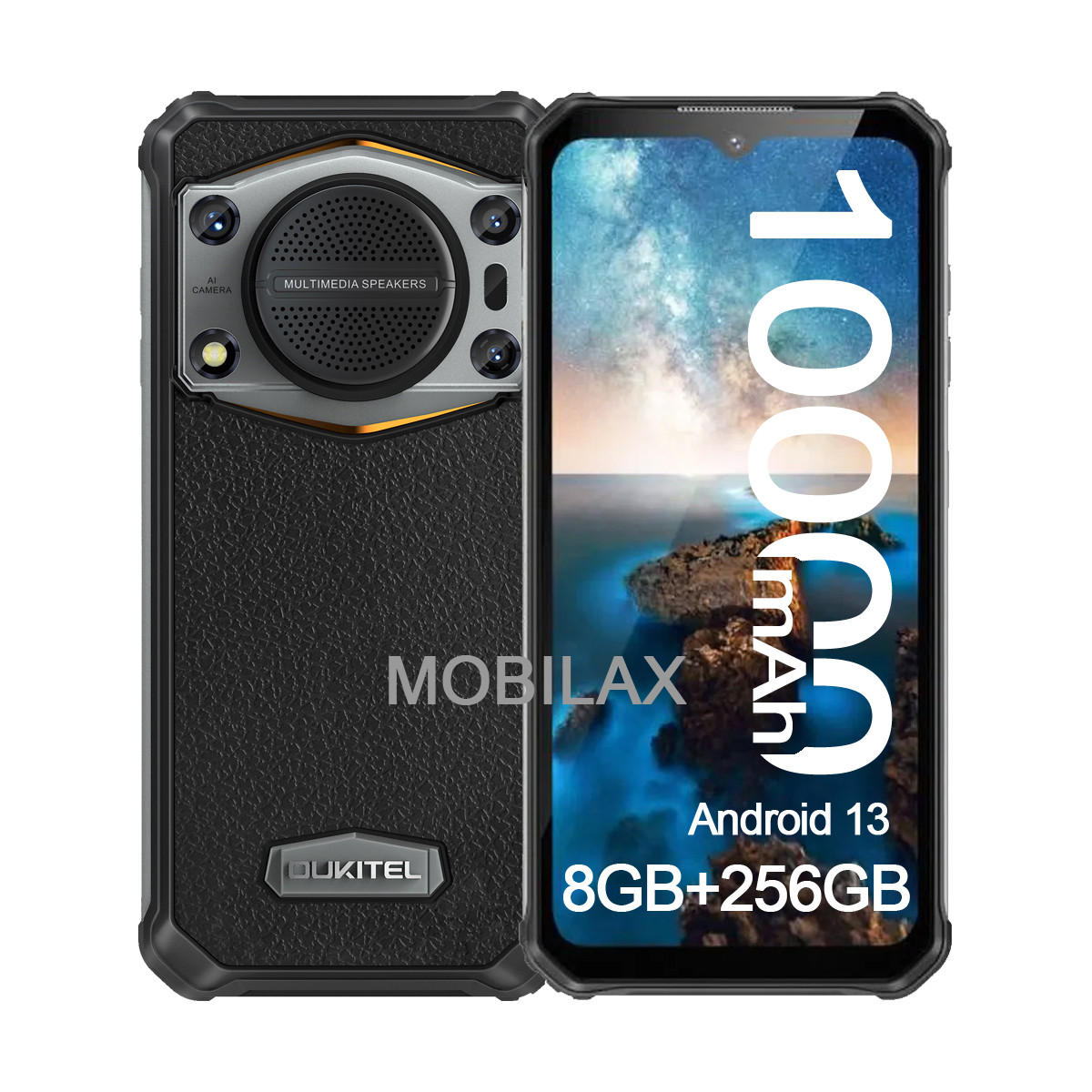 Смартфон протиударний Oukitel WP22 8/256Gb, 10000 mAh, камера нічного бачення