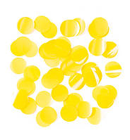 Конфетти, метафан "Disc", Испания, вес - 50 г, размер - 23 мм, цвет - жёлтый