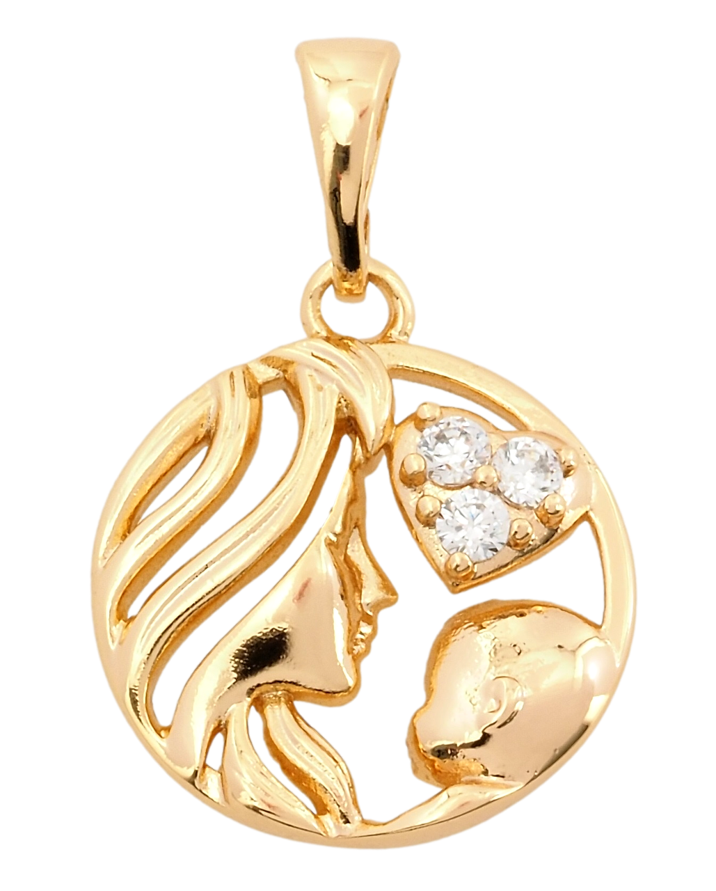 Кулон Xuping Позолота 18K "Радість материнства, ø 15мм" для ланцюжка до 5мм