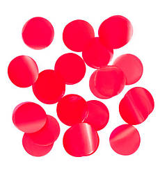 Конфетті, метафан "Disco", Іспанія, вага - 50 г, розмір - 23 мм, колір - червоний