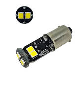 Светодиодная лампа T4W BA9S 6 SMD 2835 15W Белая 12V с драйвером, биполярная