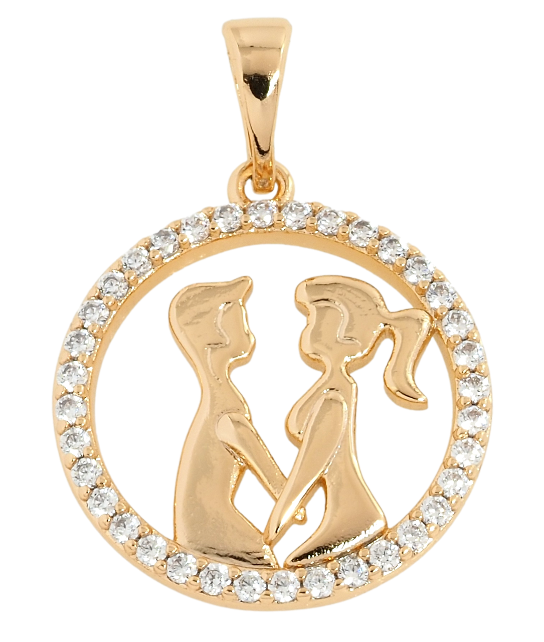 Кулон Xuping Позолота 18K "Закохані" для ланцюжка до 5мм