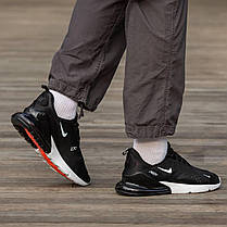 Кросівки Nike Air Max 270 Black White / Найк Аїр Макс 270 Чорні з Білим, фото 5
