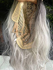 Перука пшеничне затемнене коріння, перука блондинки середньої довжини, Amazon, Німеччина, фото 2