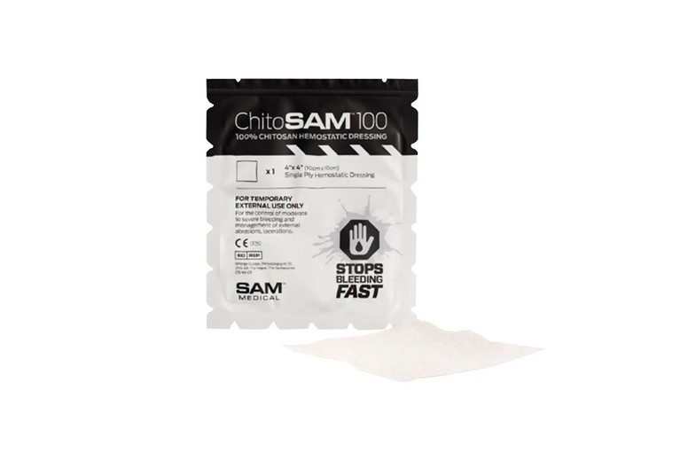 Кровоспинна губка 10см х 10см, Sam Medical, White