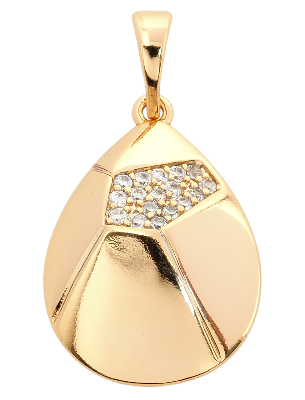 Кулон Xuping Позолота 18K "Крапелька з цирконієм" для ланцюжка до 5мм