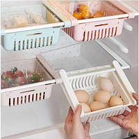 Дополнительный подвесной раздвижной контейнер для холодильника и дома Голубой/Розовый/Мятний s176