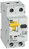 Автоматический выключатель дифференциального тока АВДТ32EM C40 100мА IEK