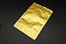 Пакети дой-пак з прозорим вікном і zip-застібкою. 15х18+4см Колір "Золото", фото 5