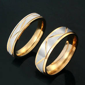 Парні кільця для закоханих "Ніколь" (ж 17.3 18.3 20.3 21.3 м 16.5 17.3 18.3 21.5)