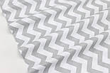 Польська бязь із сірим зигзагом 125 г/м2 No426, фото 2