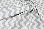 Польська бязь із сірим зигзагом 125 г/м2 No426, фото 4