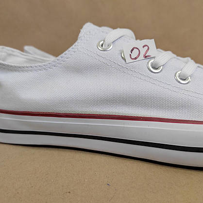 ЗНИЖКА! 44р (27,5см) Білі кеди конверси AIL STAR у стилі Converse, фото 5