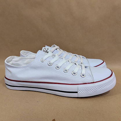 ЗНИЖКА! 44р (27,5см) Білі кеди конверси AIL STAR у стилі Converse, фото 3
