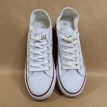 ЗНИЖКА! 44р (27,5см) Білі кеди конверси AIL STAR у стилі Converse, фото 6