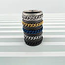 Кільце з нержавіючої медичної сталі «Авантюра» (р 15.7 16.5 17.2 18 19 20 21.3 22.2 23.2), фото 5