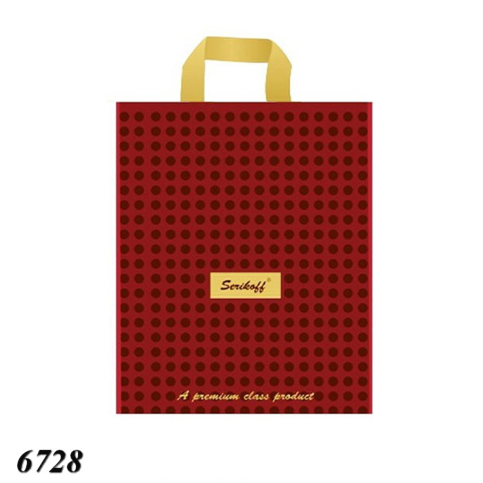 Пакет Serikoff Подарунковий червоний 30х34 см (50шт), фото 1