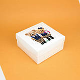 Коробка під подарунки першокласникам 195*195*97 мм Дитяча Подарункова Коробка з кришкою, фото 3