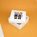 Коробка під подарунки першокласникам 195*195*97 мм Дитяча Подарункова Коробка з кришкою, фото 2