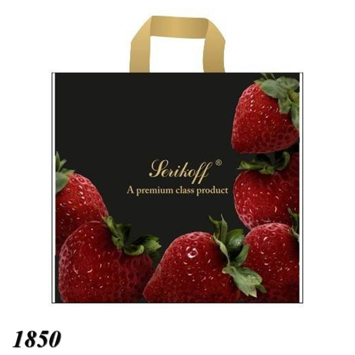 Пакет Serikoff Преміум Полуниця чорний 37х34 см (25шт), фото 1