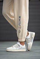 Світлі жіночі кроссівки Adidas Forum 84 Low. Модні кросси для дівчат Адідас Форум з липучкою., фото 5
